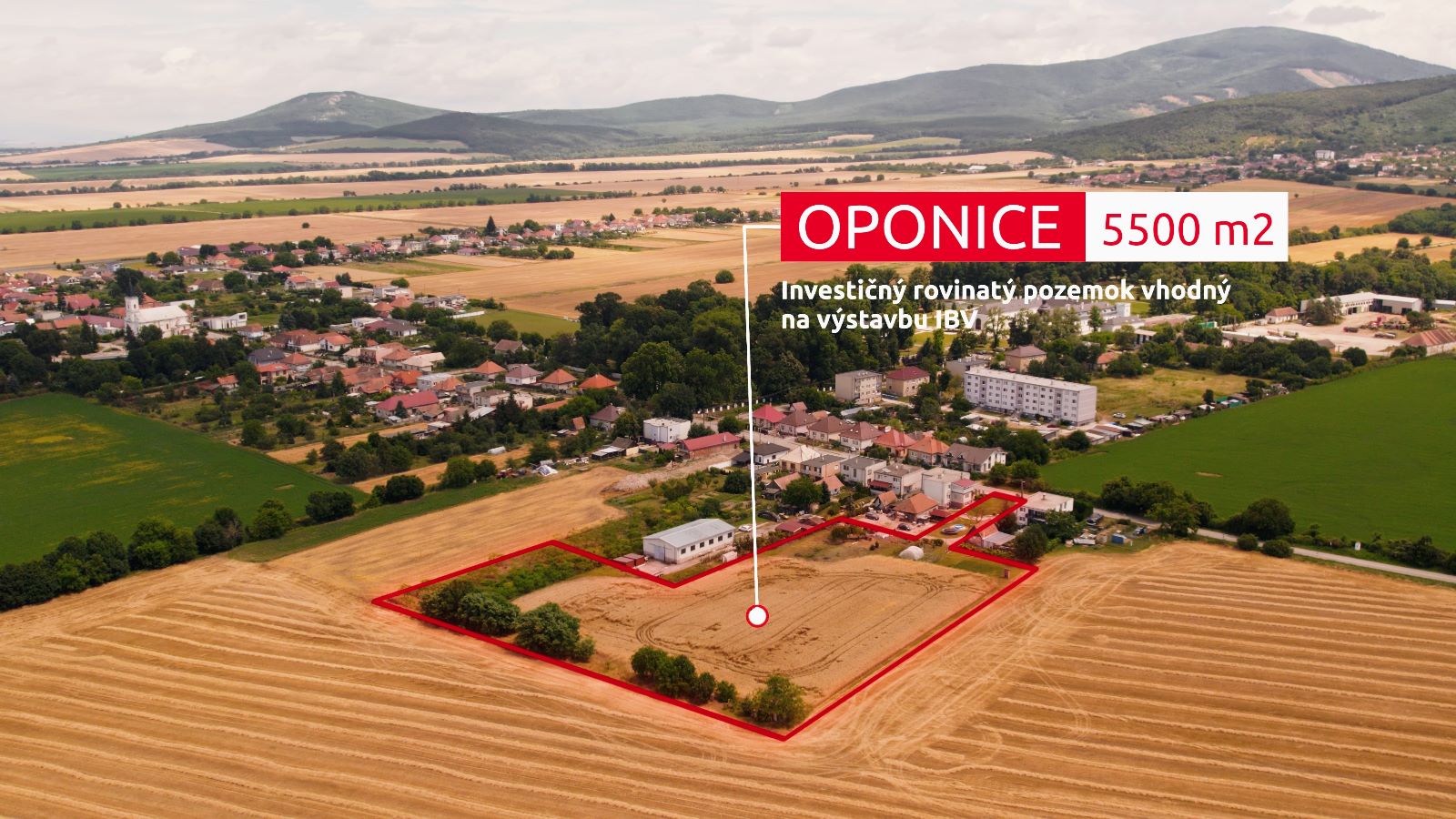 Pozemok, Hlavná, Oponice